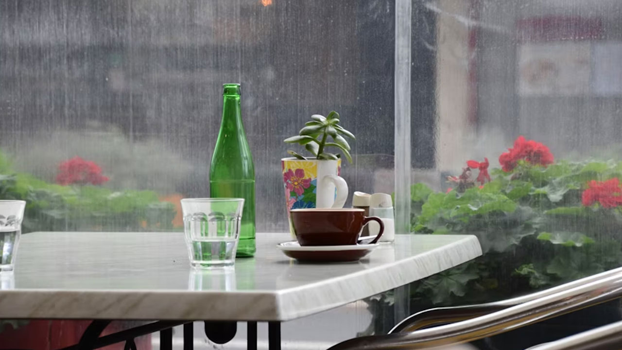 Rooftop Café with Monsoon View